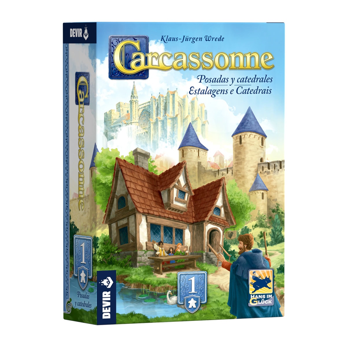 Devir - Juego de mesa Carcassonne Exp. 1 Posadas Devir. - Image 1