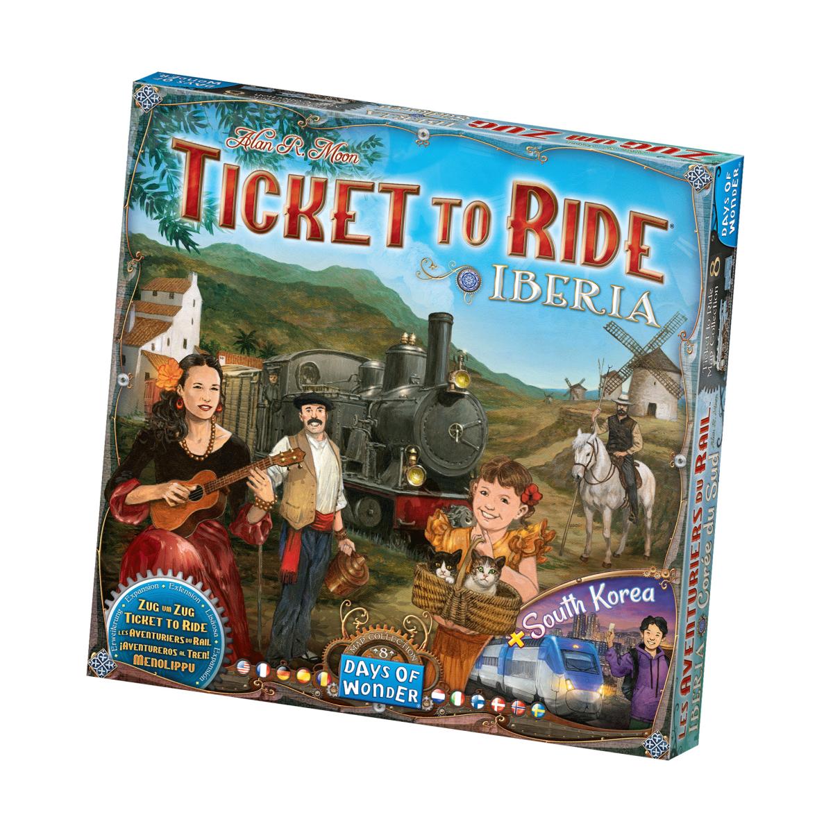Asmodee - Juego de Mesa ¡Aventureros al Tren! Iberia y Corea del Sur Asmodee. - Image 1