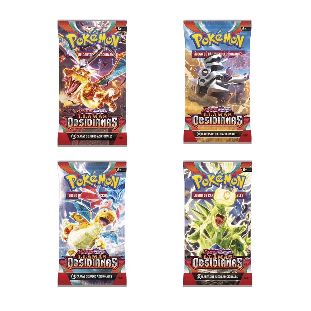 Pokémon - Sobres Cartas Pokémon. Expansión Llamas Obsidianas Pokémon Bandai modelos surtidos. - Image 1