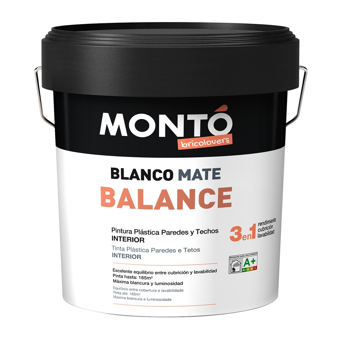 MONTÓ - Pintura Plástica Mate Paredes y Techos Balance. - Image 1