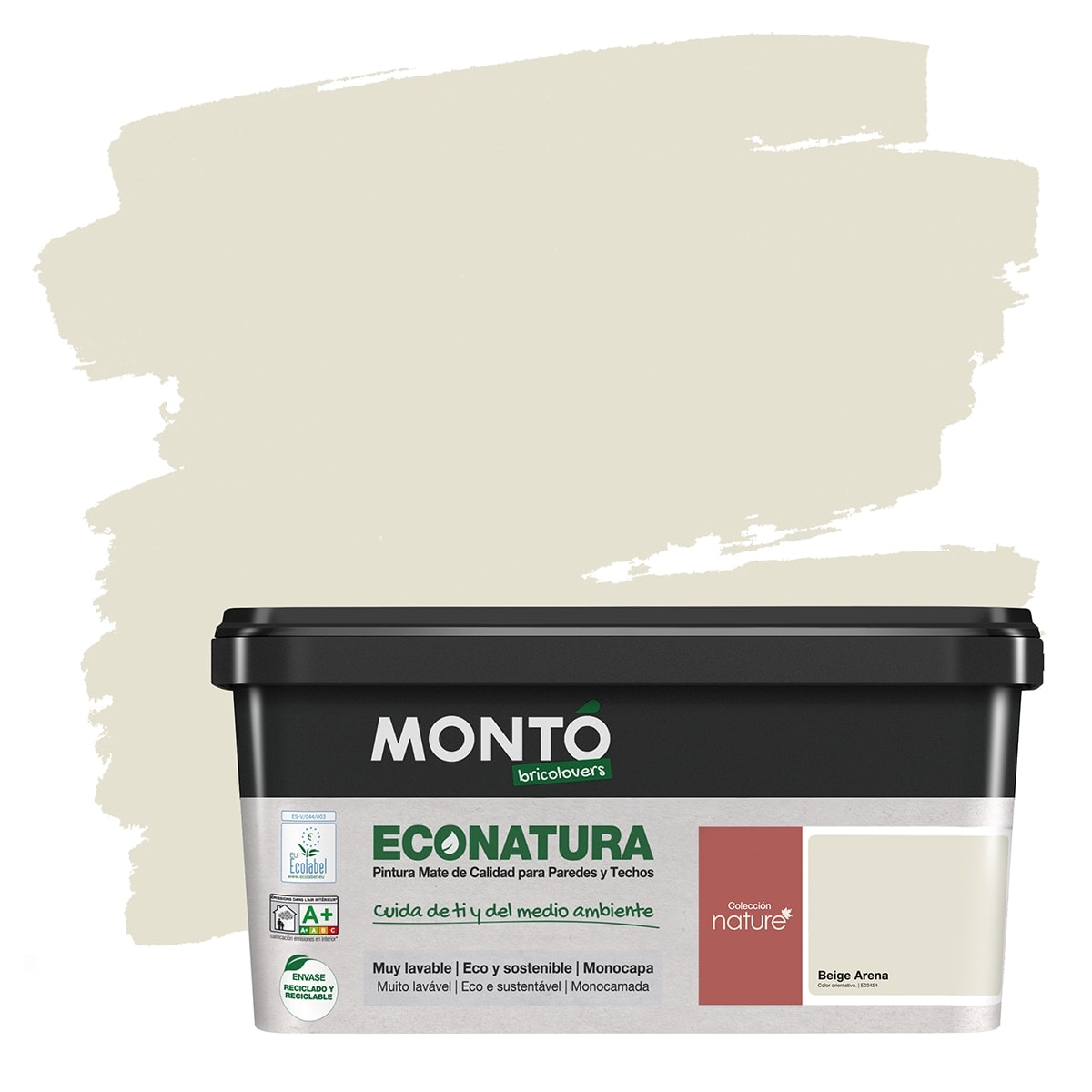 MONTÓ - Pintura Plástica Mate Eco Natura Sostenible 4 l. - Image 1
