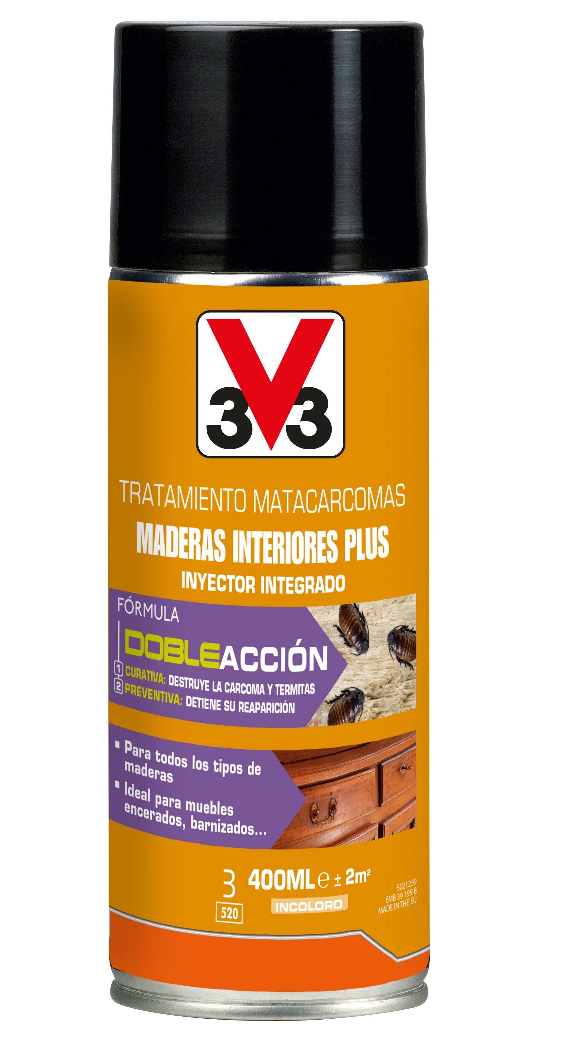 V33 - Tratamiento Matacarcomas y Termitas 400 ml. - Image 1