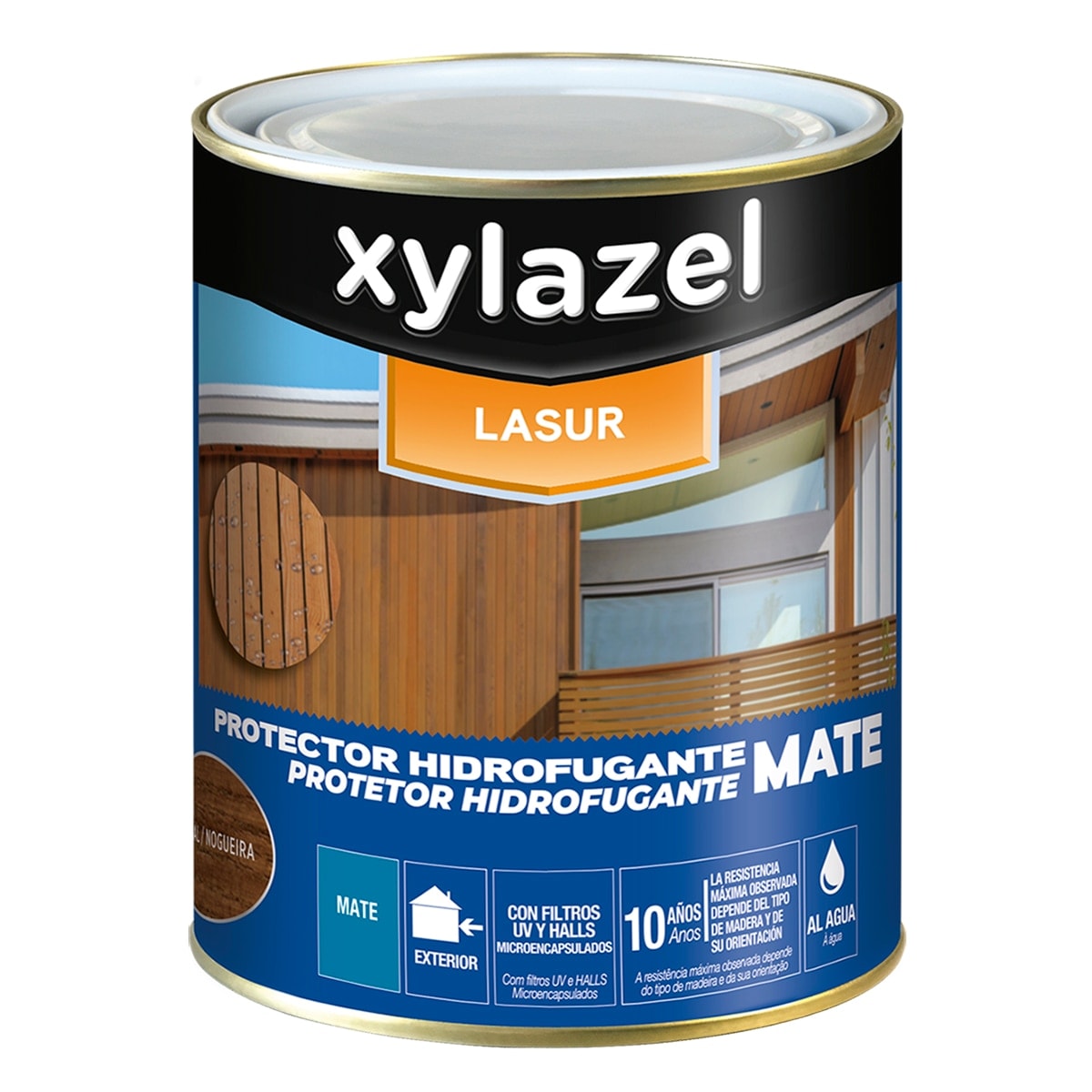 Xylazel - HIDROFUGANTE LASUR MATE NOGAL 750ML. - Image 1