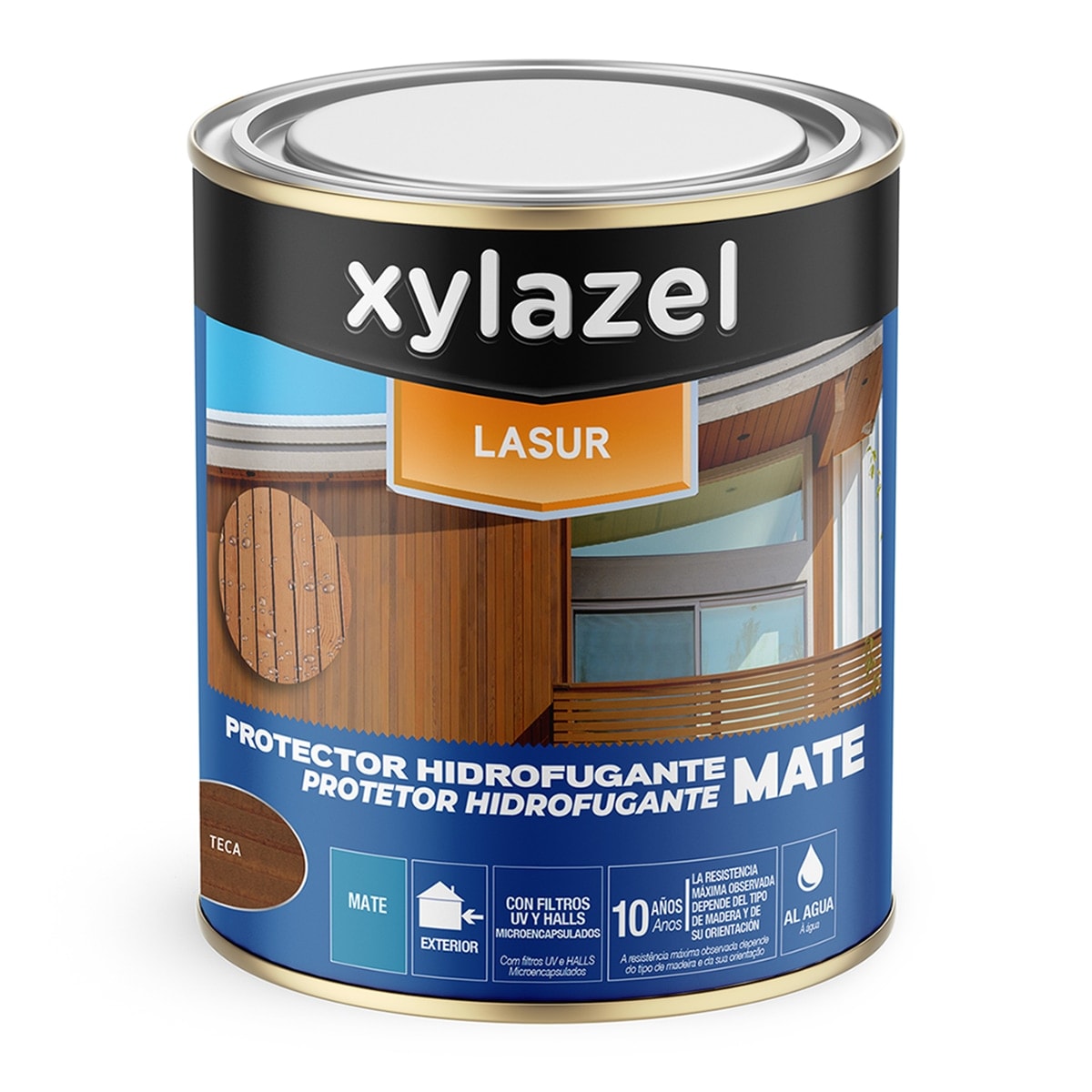 Xylazel - HIDROFUGANTE LASUR MATE TECA 750ML. - Image 1