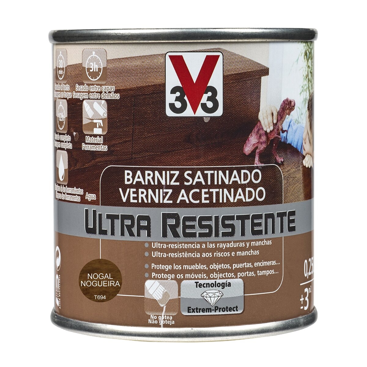 V33 - Barniz Satinado Madera Ultra Resistente. - Image 1