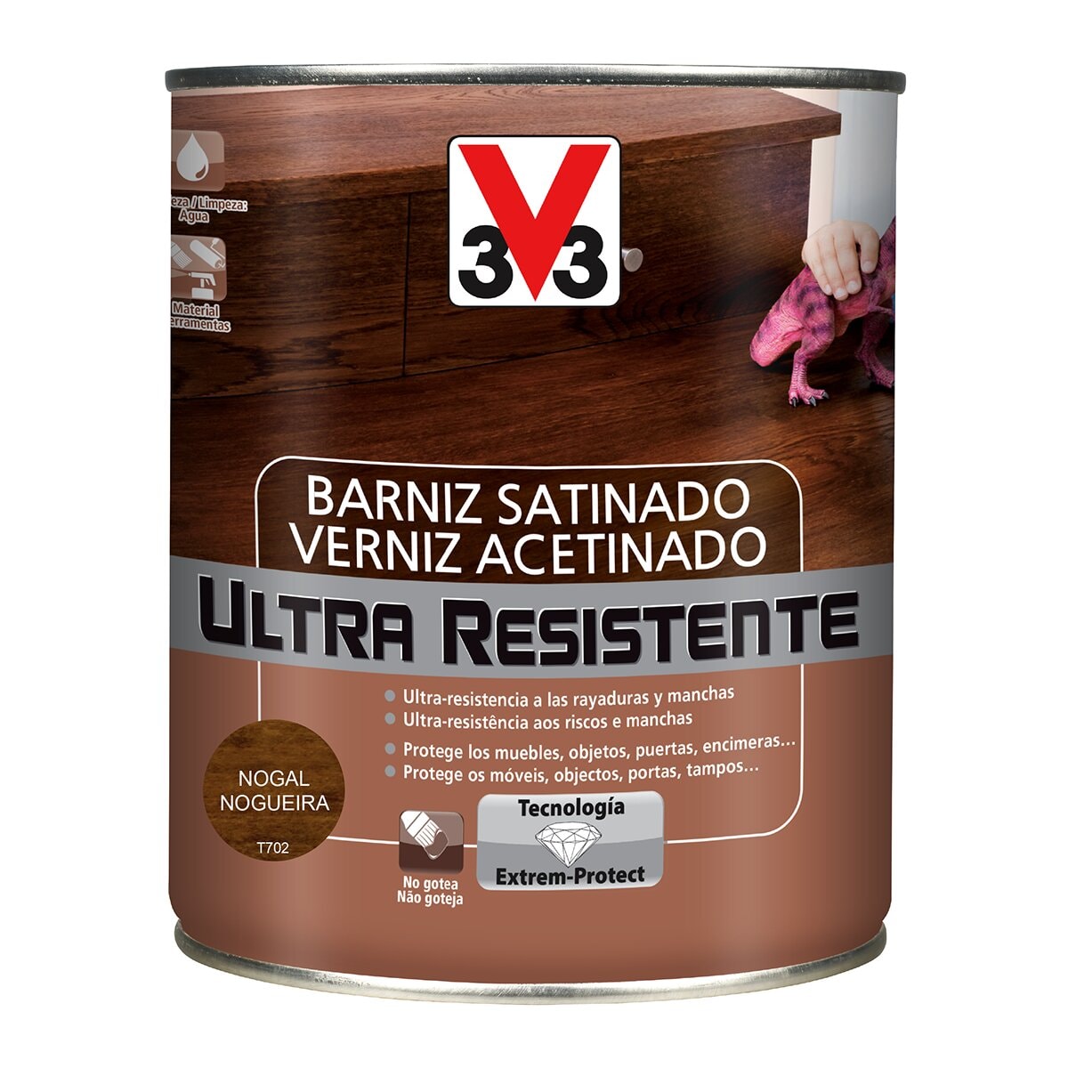 V33 - Barniz Satinado Madera Ultra Resistente. - Image 1