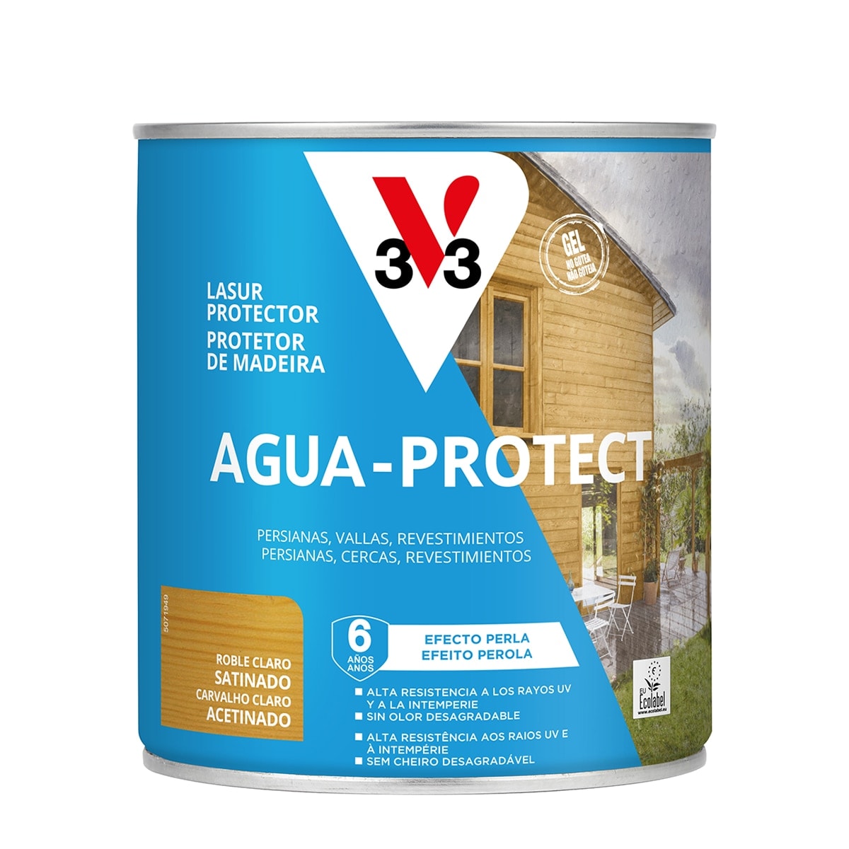 V33 - Protector Decorativo Madera Agua-Protect Satinado. - Image 1