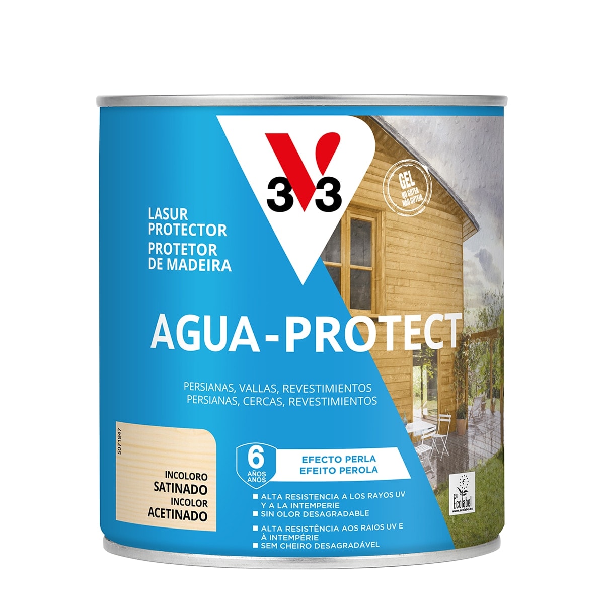 V33 - Protector Decorativo Madera Agua-Protect Satinado. - Image 1