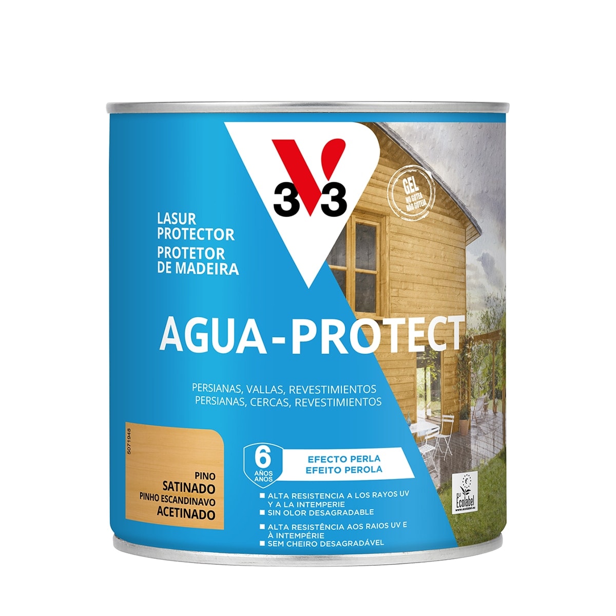 V33 - Protector Decorativo Madera Agua-Protect Satinado. - Image 1