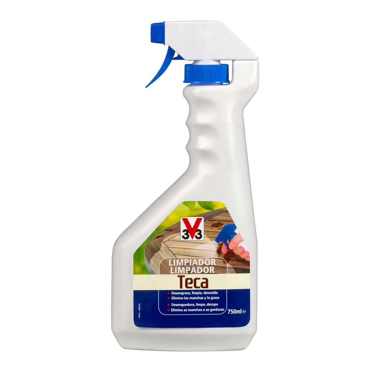 V33 - Limpiador Mobiliario Teca 750 ml. - Image 1
