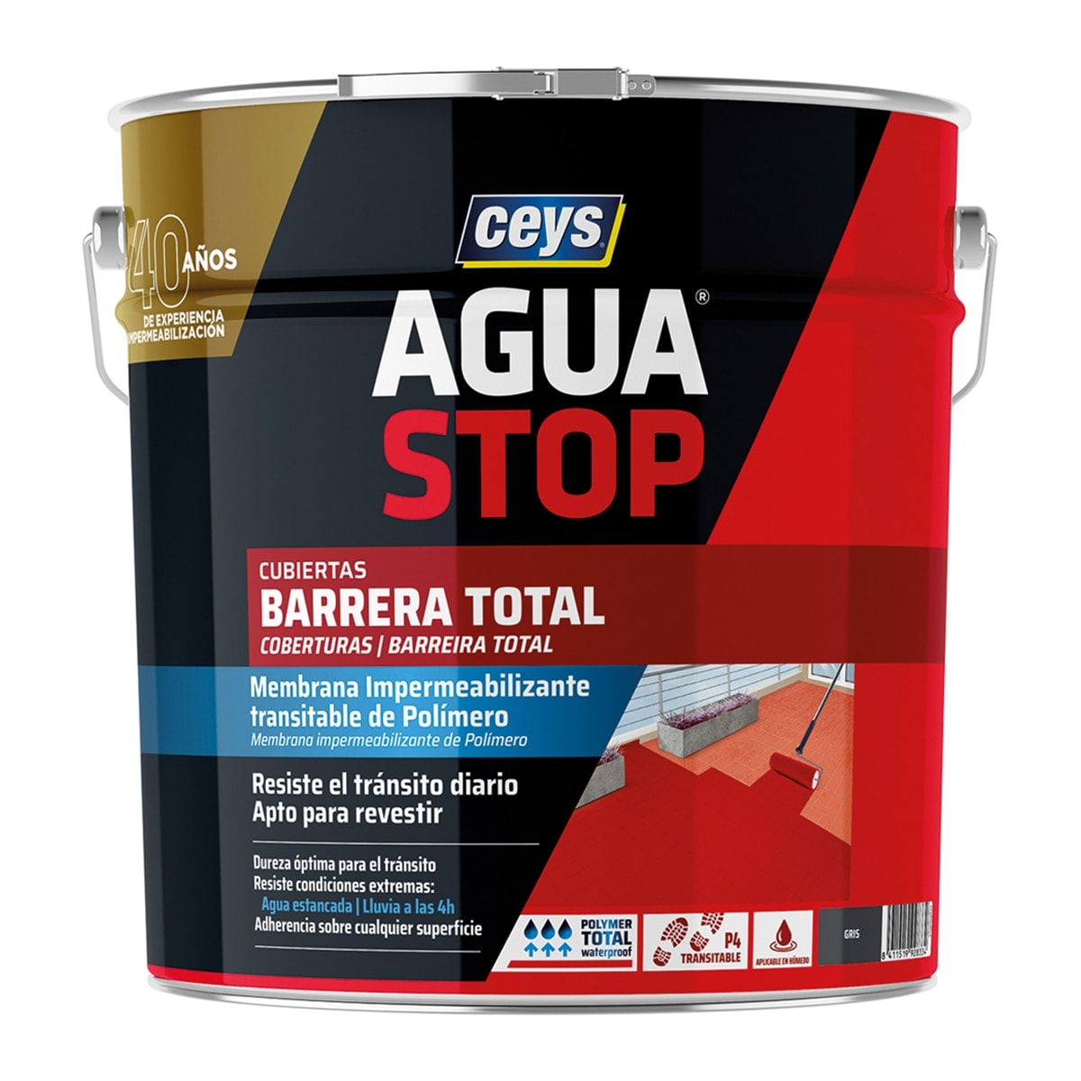 Ceys - Impermeabilizante Aguastop Barrera Total 4 Kg. - Image 1