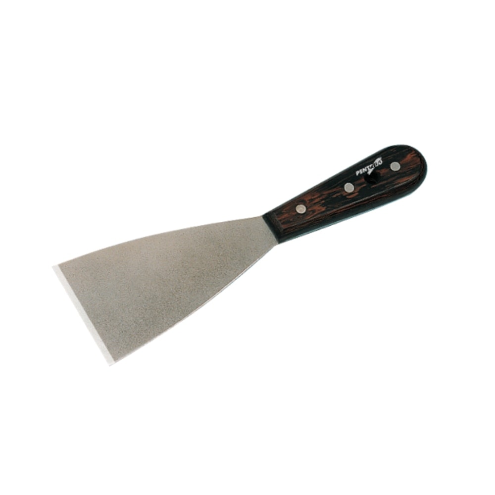 Pentrilo - Espátula Extrafuerte Inox Mango Madera 90 mm. - Image 1