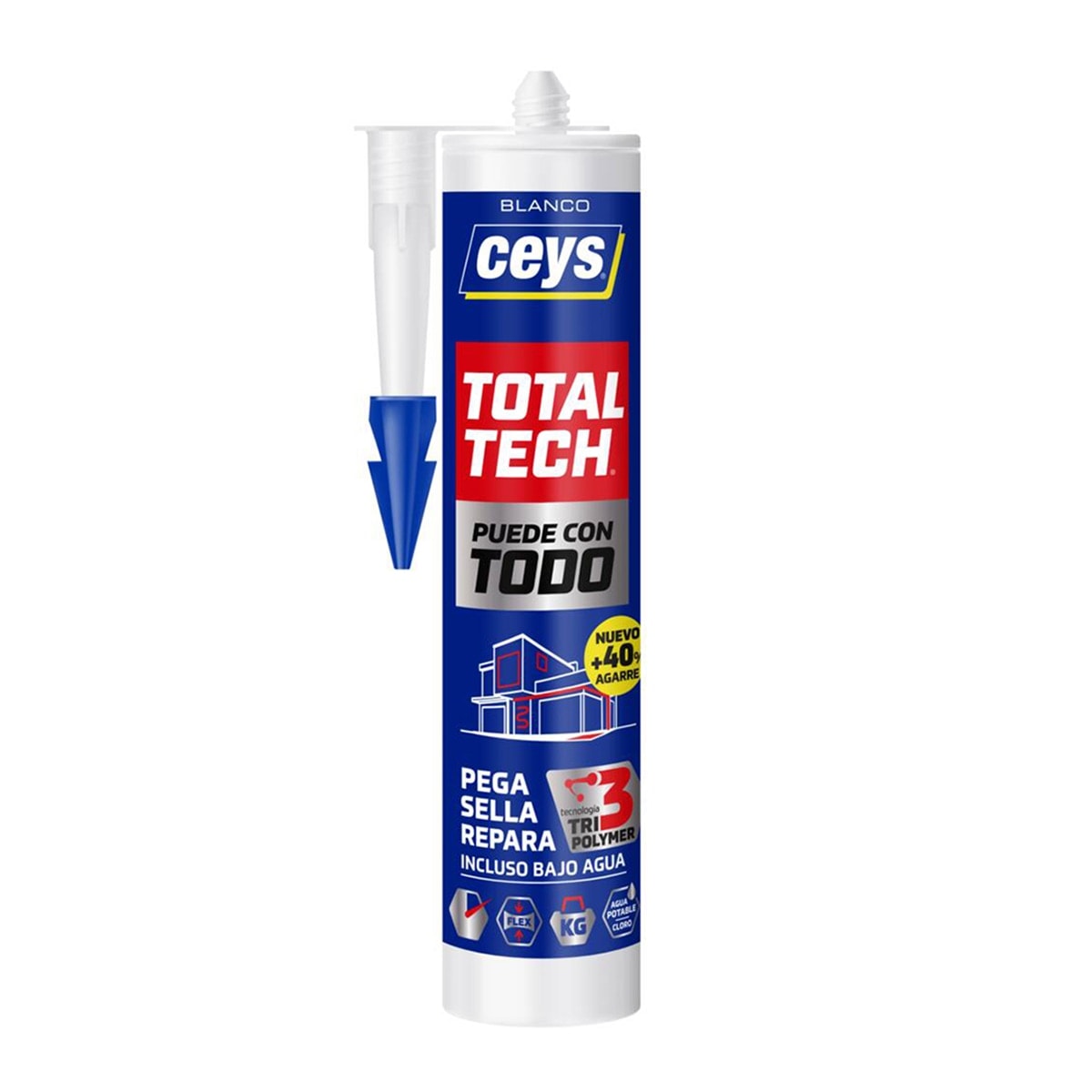 Ceys - Adhesivo Sellador Reparador Total Tech 290 ml. - Image 1
