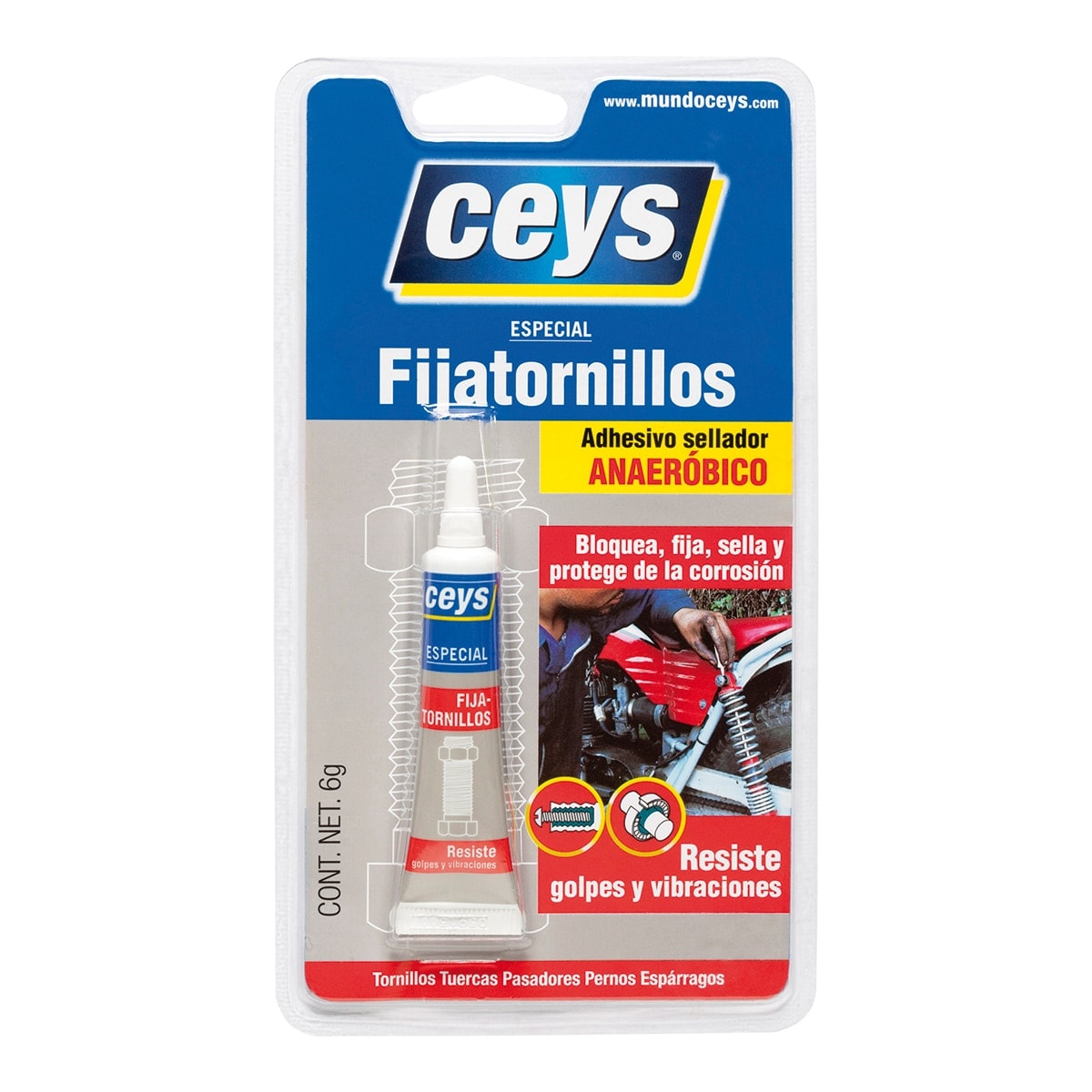 Ceys - Adhesivo Fijatornillos 6 g. - Image 1