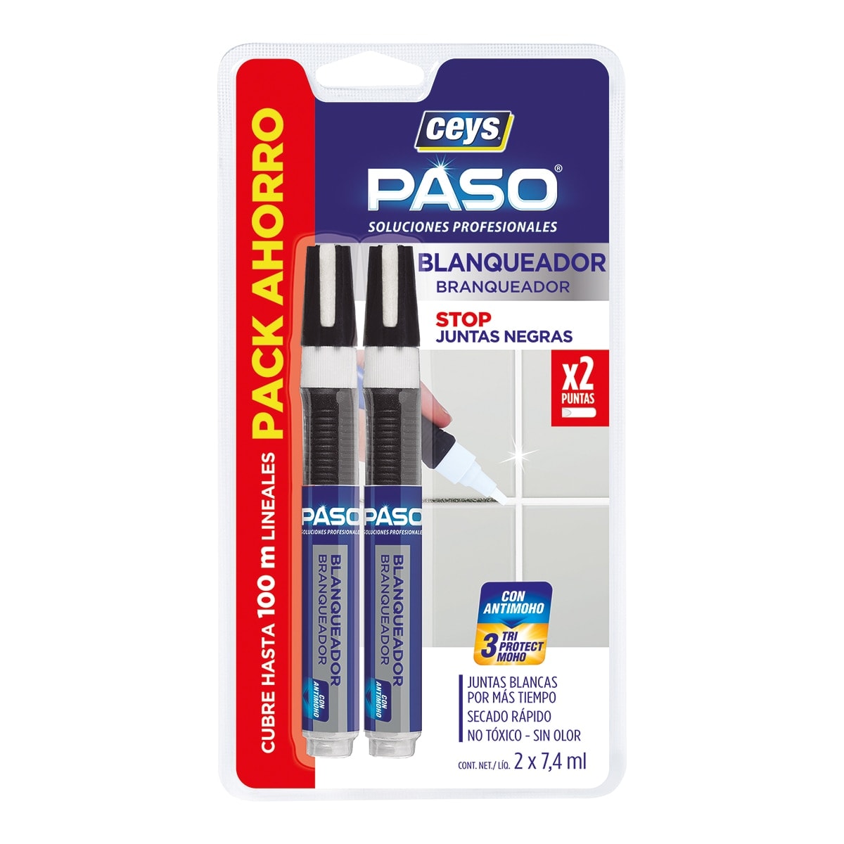 Ceys - Lapiz Blanqueador Juntas Pack 2 x 7,4 ml. - Image 1