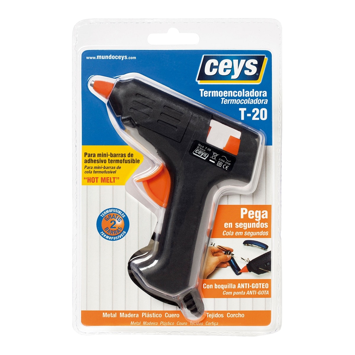 Ceys - Pistola Termoencoladora Eléctrica T-20. - Image 1