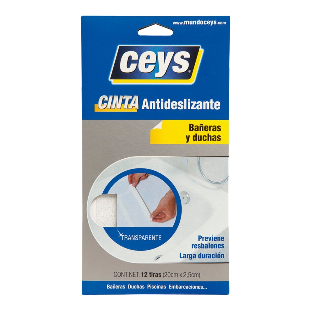 Ceys - Tiras Antideslizantes Autoadhesivas - 12 Uds. - Image 1