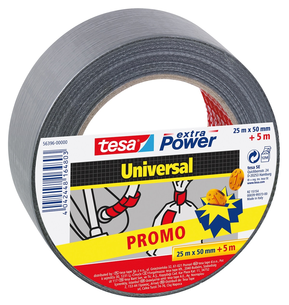 Tesa - Cinta Americana Universal Extra Power 25 + 5 m. - Image 1