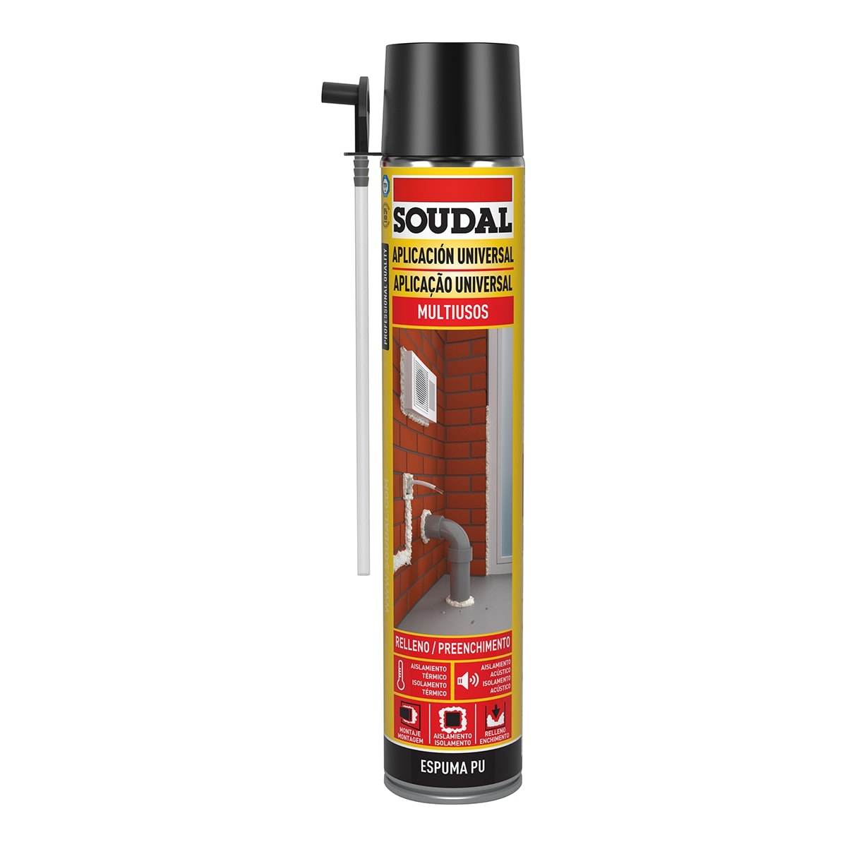 SOUDAL - Espuma Poliuretano Multiusos Universal Manual 750 ml. - Image 1