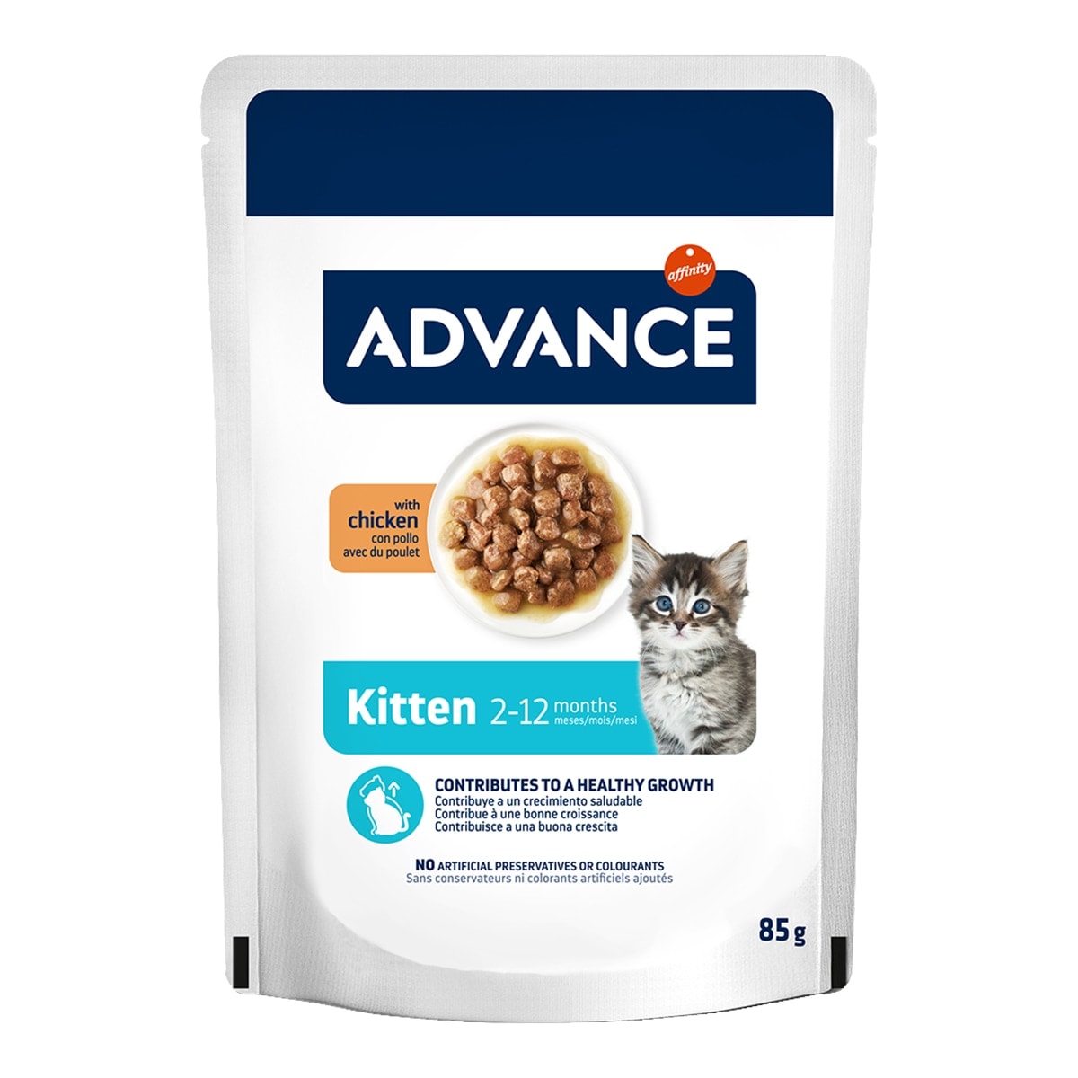 Advance - Comida húmeda para gatitos Advance pollo en salsa. - Image 1