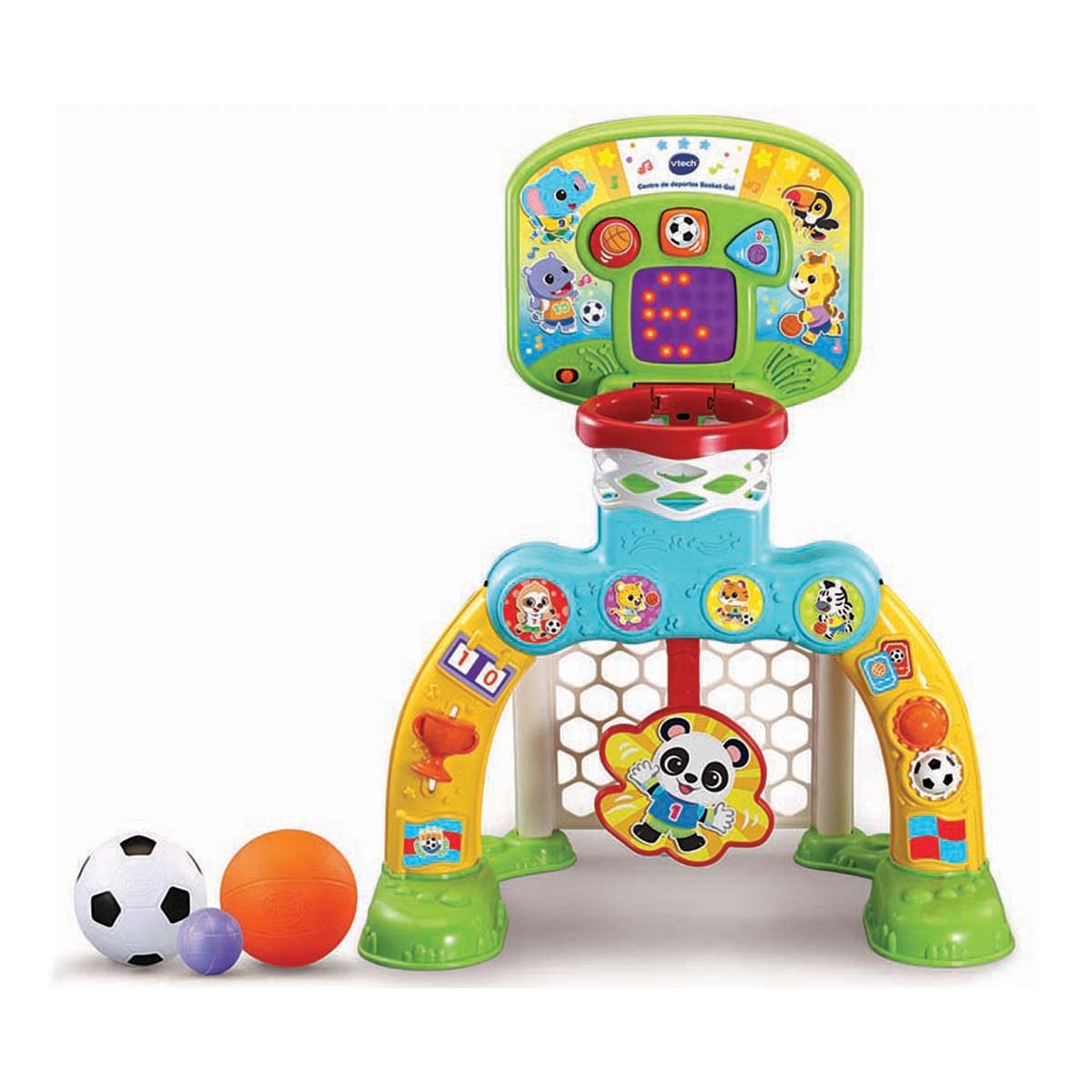 VTech - Centro de deportes Basket-Gol, Canasta-portería interactiva para niños VTech Baby. - Image 1