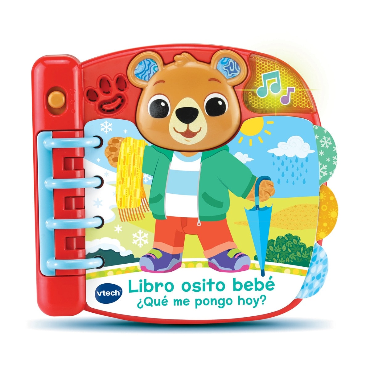 VTech - Juguete para bebés Libro interactivo osito bebé ¿Qué me pongo hoy? VTech Baby. - Image 1