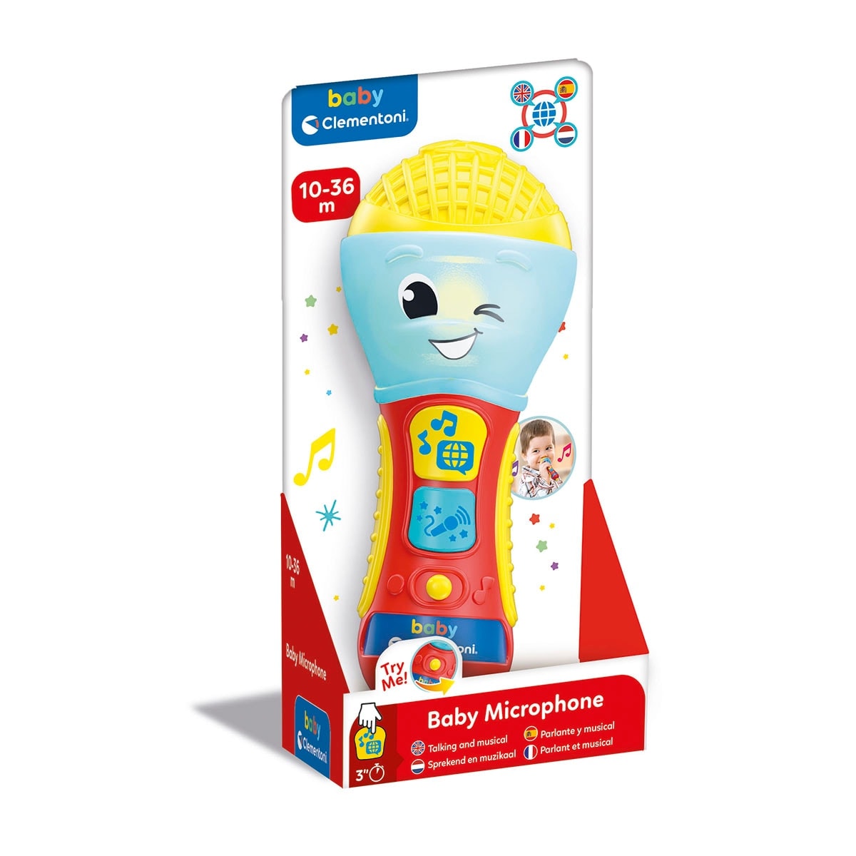 Clementoni - Juguete infantil Micrófono Baby Clementoni. - Image 1