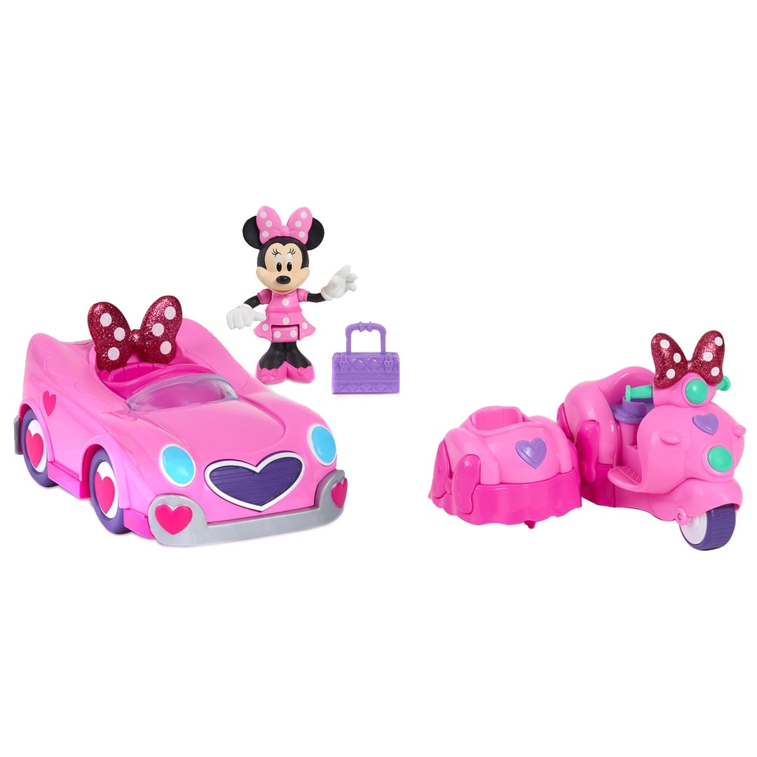 Just Play Products - Automóvil de juguete con figuras articuladas Minnie Mouse Disney Just Play. - Image 1