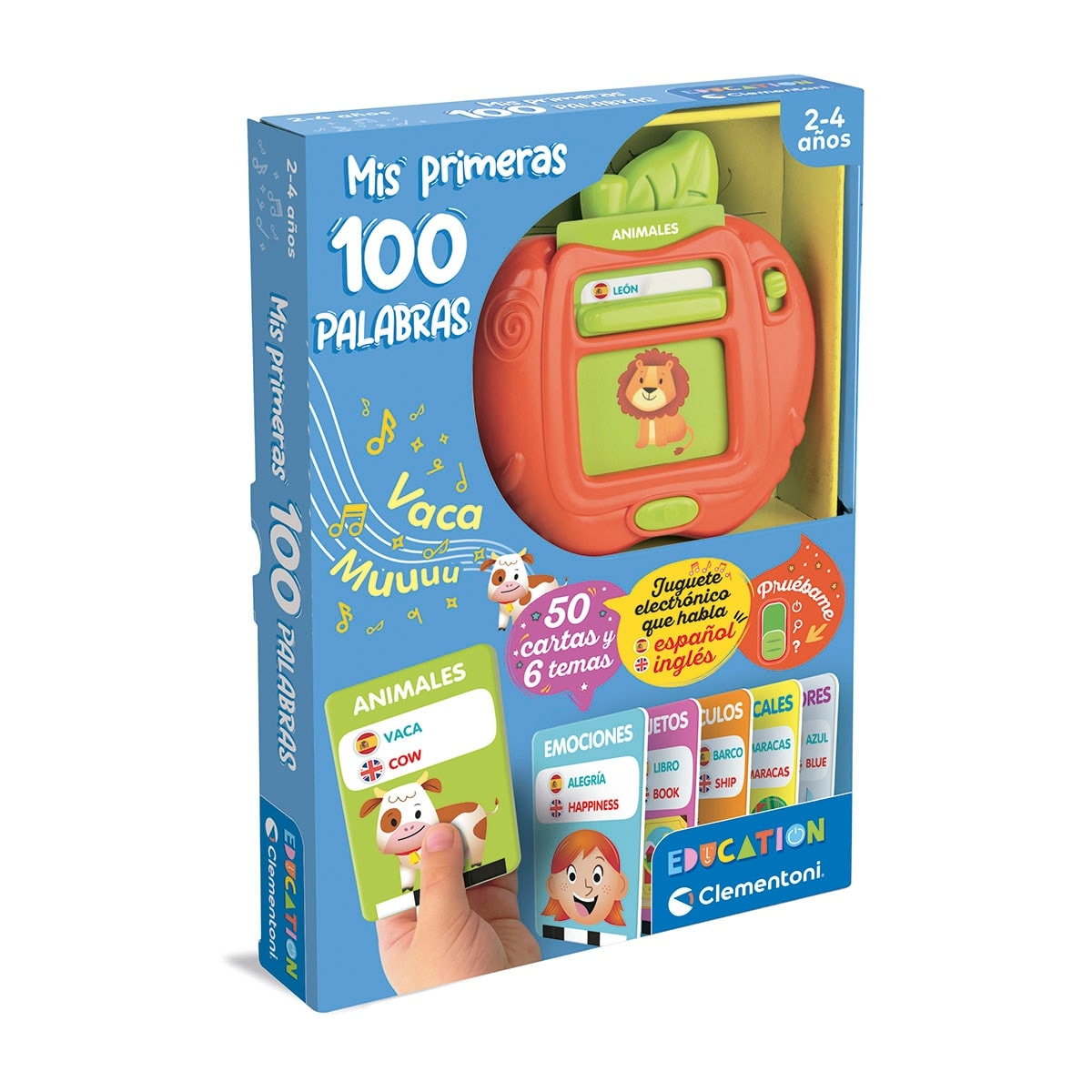 Clementoni - Juguete infantil Mis primeras 100 palabras Clementoni. - Image 1
