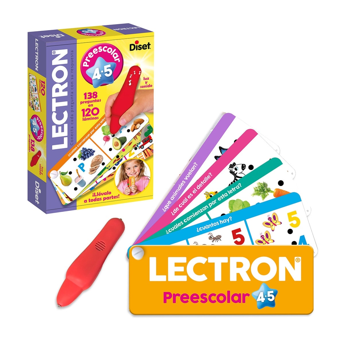 Diset - Juego educativo portátil Lectron Fan on the Go Preescolar Diset. - Image 1