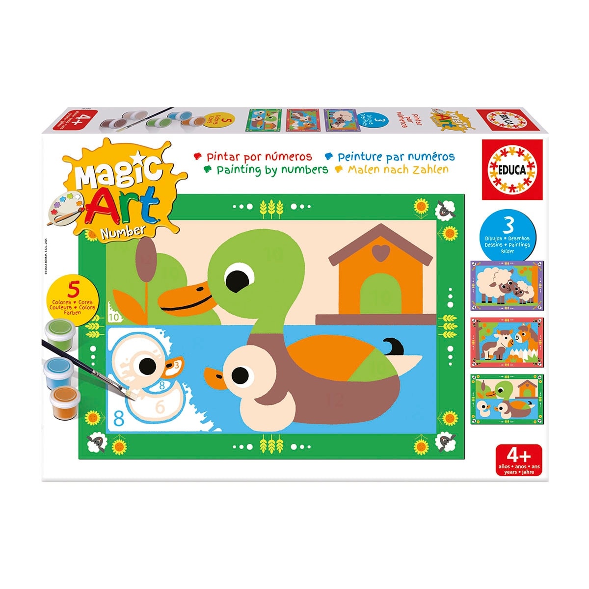 EDUCA - Manuelidad Magic Art Number Granja +4 Educa. - Image 1