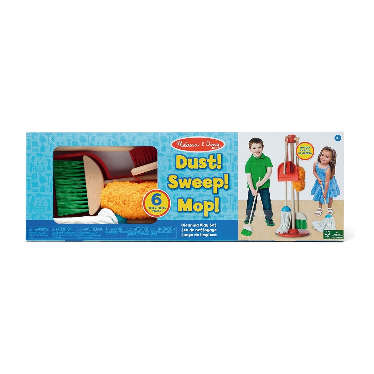 Melissa & Doug - Kit Limpieza mopa, Cepillo y Recogedor Melissa & Doug. - Image 1