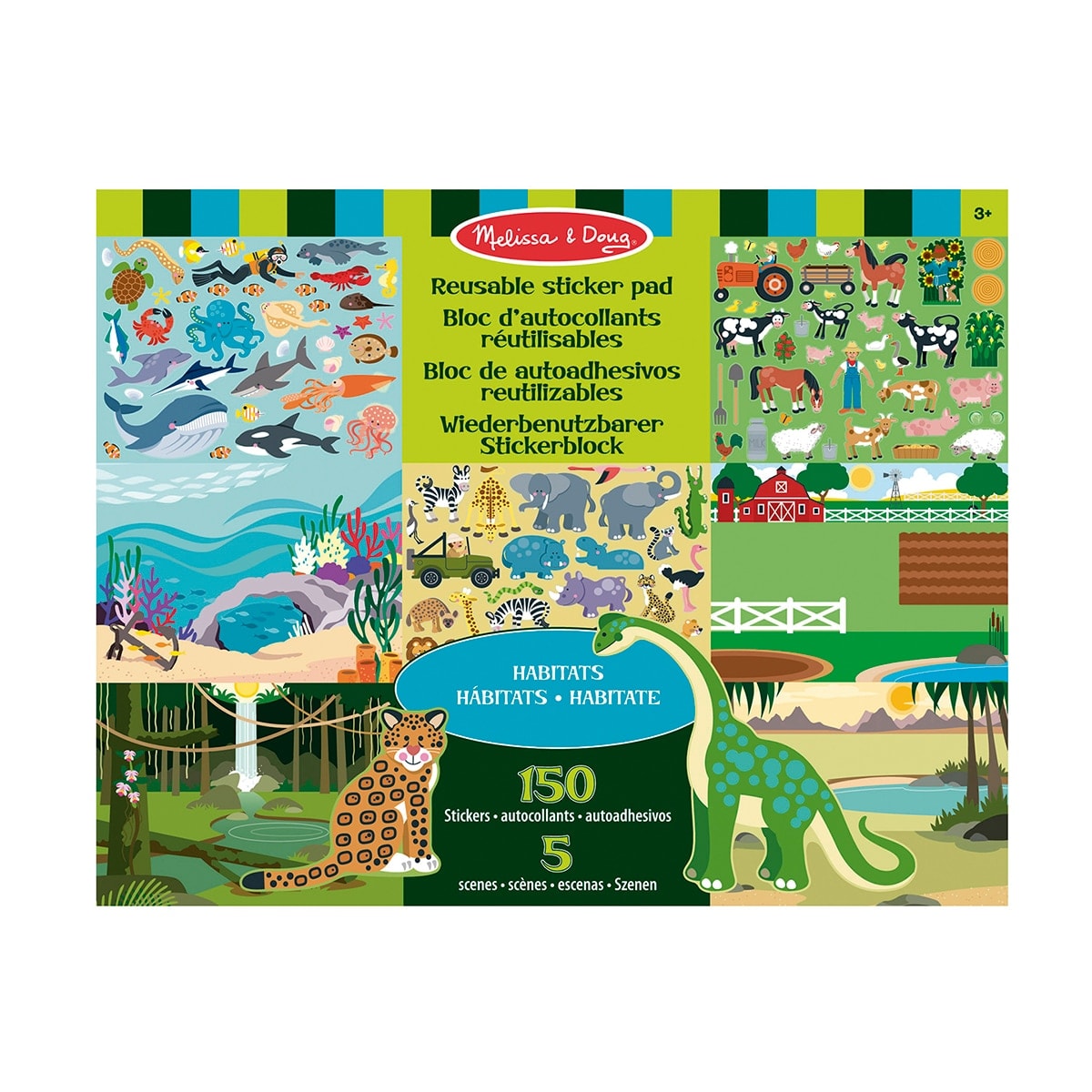Melissa & Doug - Bloc Adhesivos Reut Habitats Melissa & Doug. - Image 1