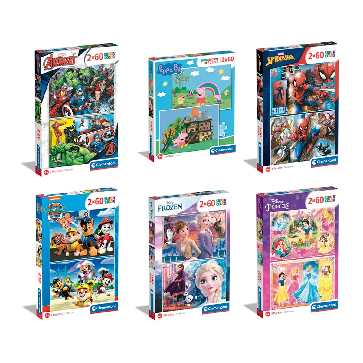 Clementoni - 2 puzzles 60 piezas Clementoni. - Image 1