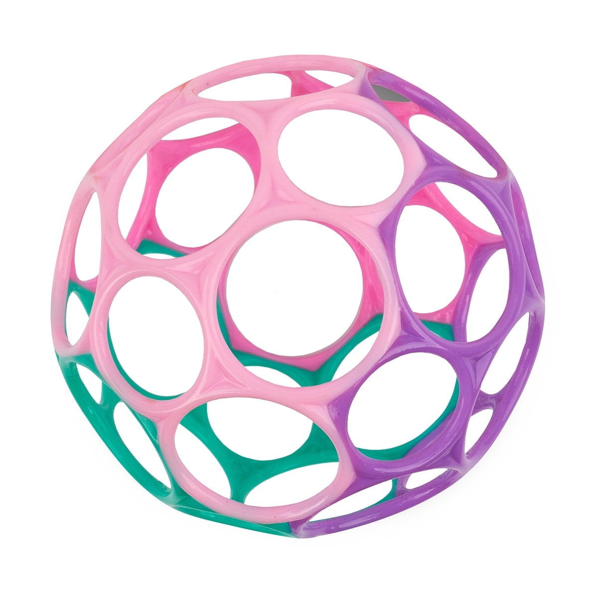 Bright Starts - Pelota rosa-morada Oball Classic Easy-Grasp Bright Starts. - Image 1