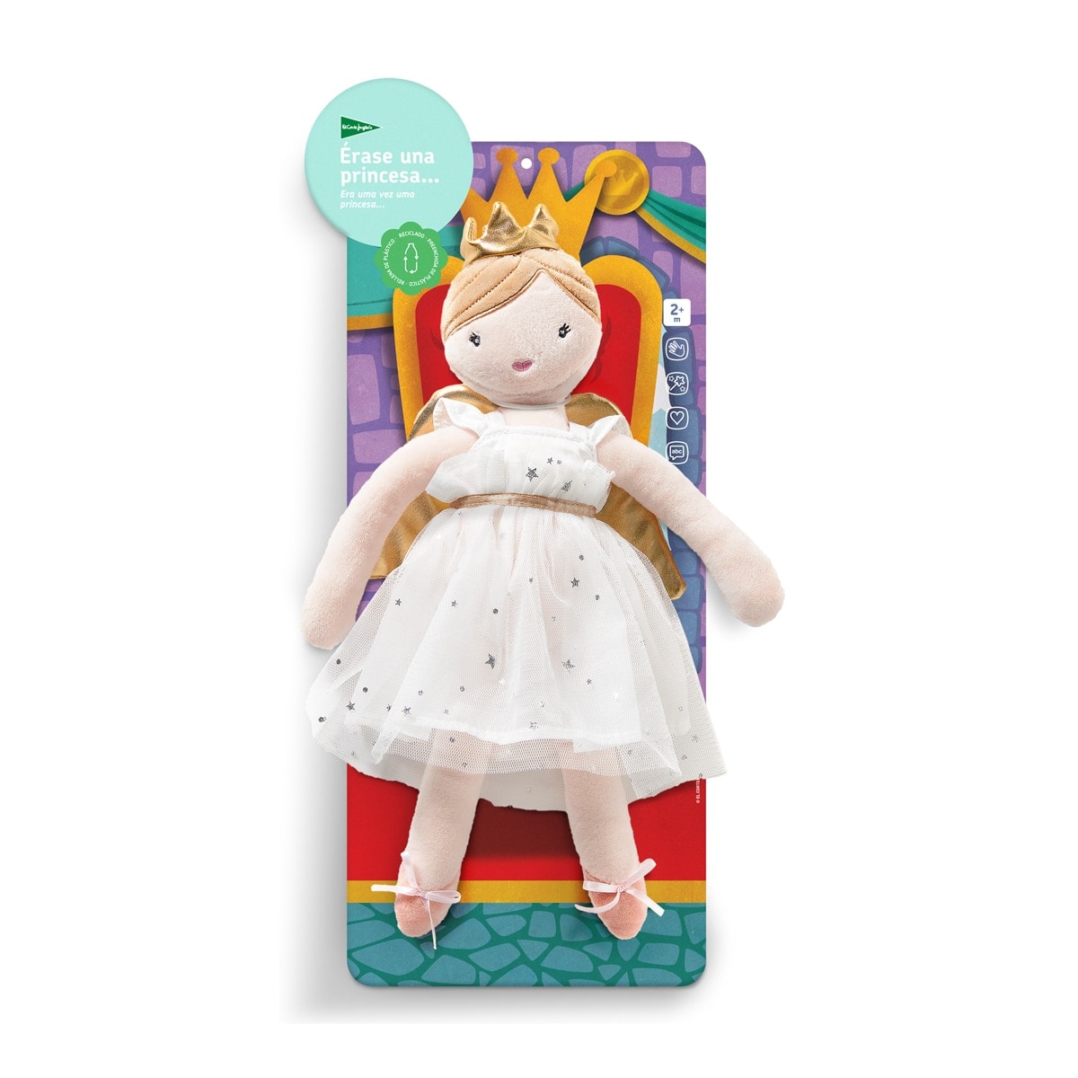 El Corte Inglés - Muñeca de trapo de 35 cm El Corte Inglés. - Image 1