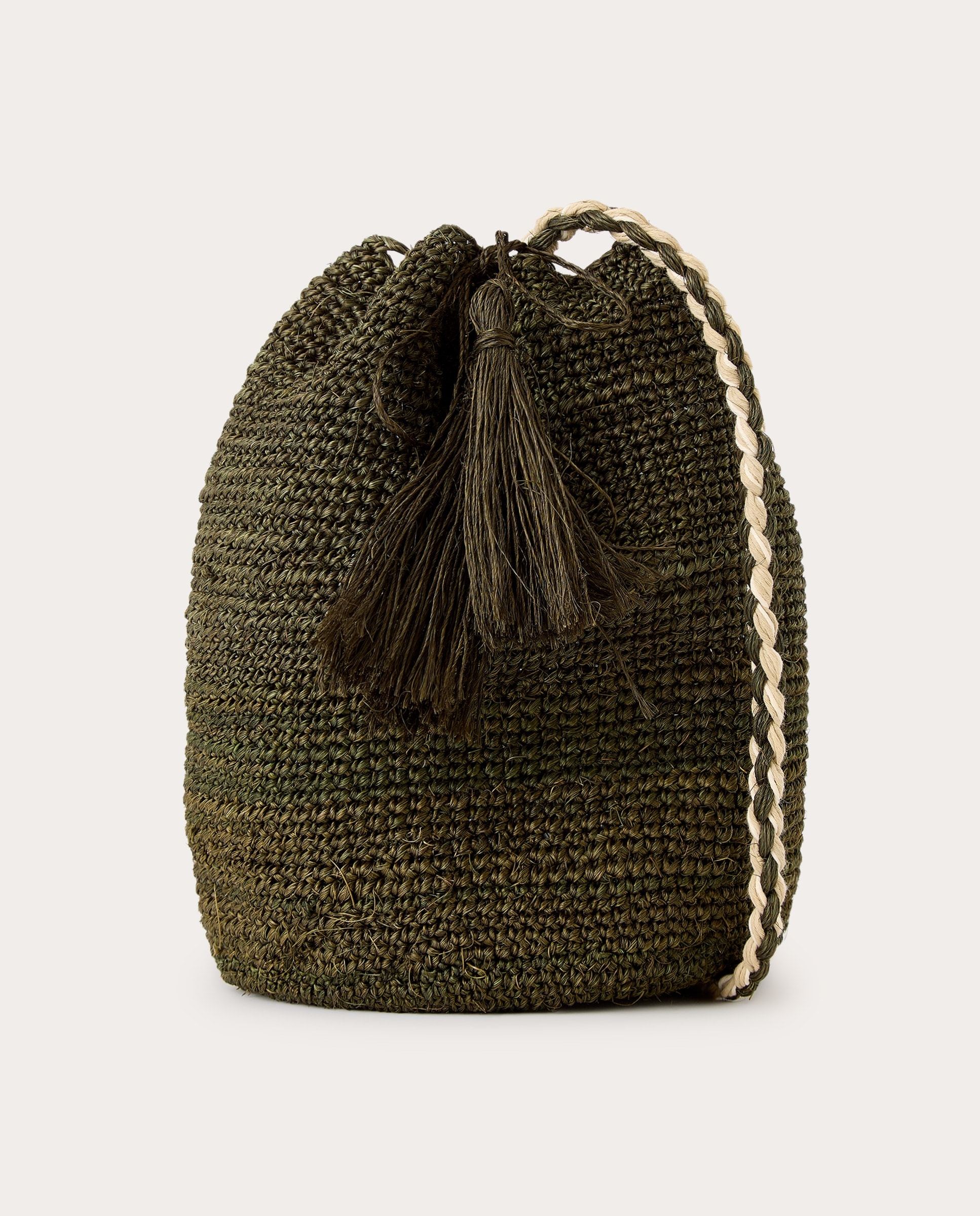ALIUD - Bolso de rafia liso. - Image 1