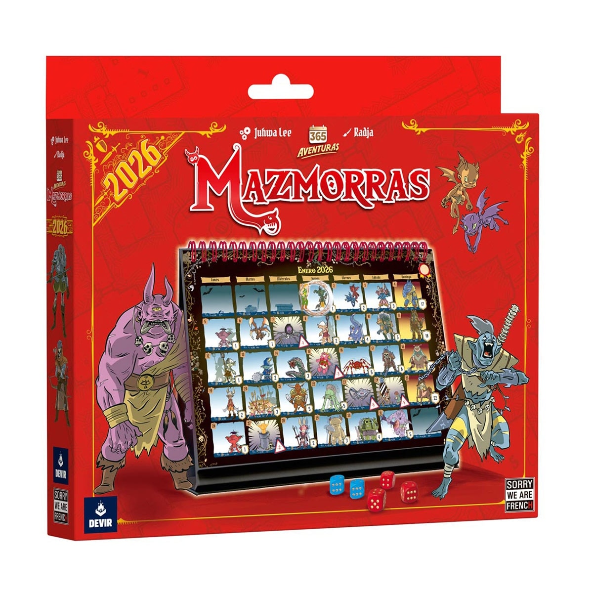 Hasbro - Tablero Calendario 365 Adventures Dungeon Devir. - Image 1
