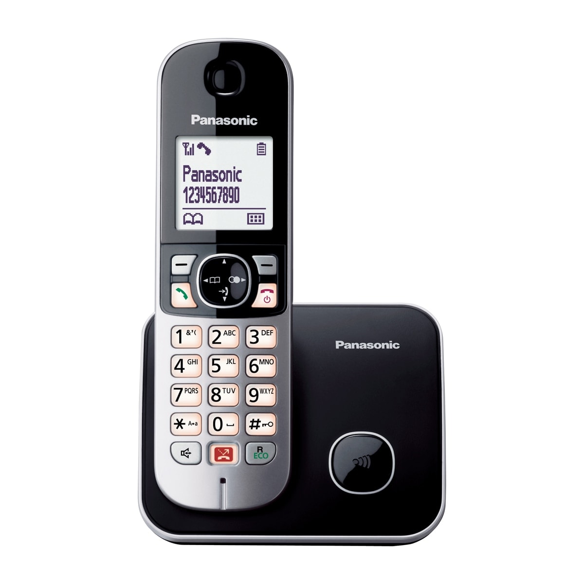 Panasonic - Teléfono Inalámbrico Single Panasonic KX-TG6851SPB negro. - Image 1
