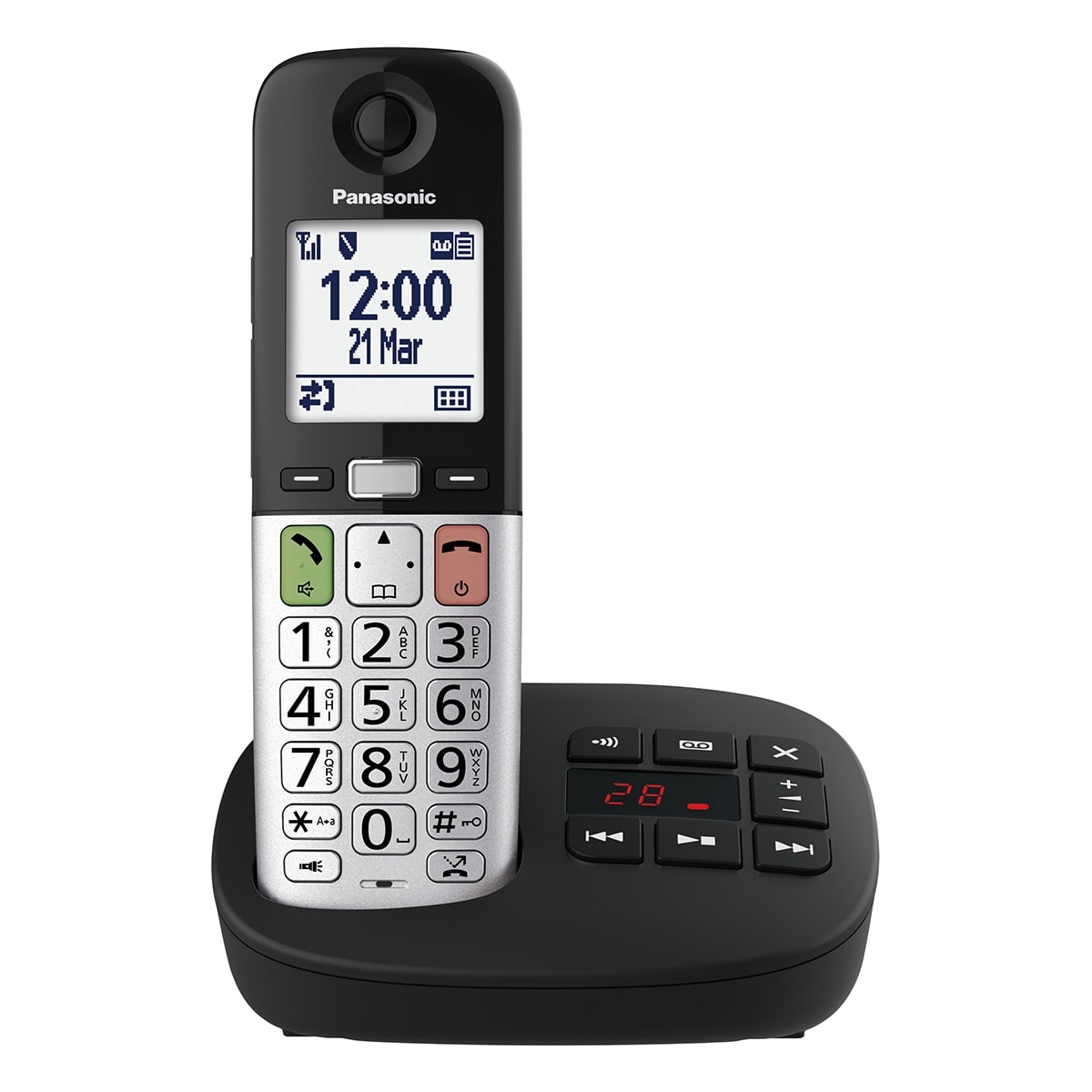 Panasonic - Teléfono DECT inalámbrico Panasonic KX-TGU430EXB Single. - Image 1