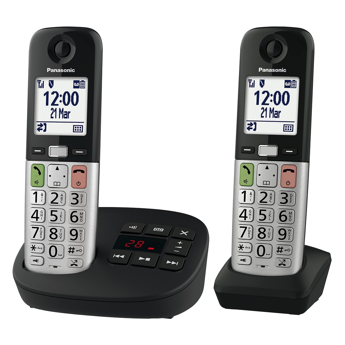 Panasonic - Teléfono DECT inalámbrico Panasonic KX-TGU432EXB Duo. - Image 1