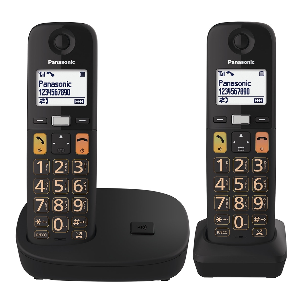 Panasonic - Teléfono DECT inalámbrico Panasonic KX-TGU112EXB, Single. - Image 1