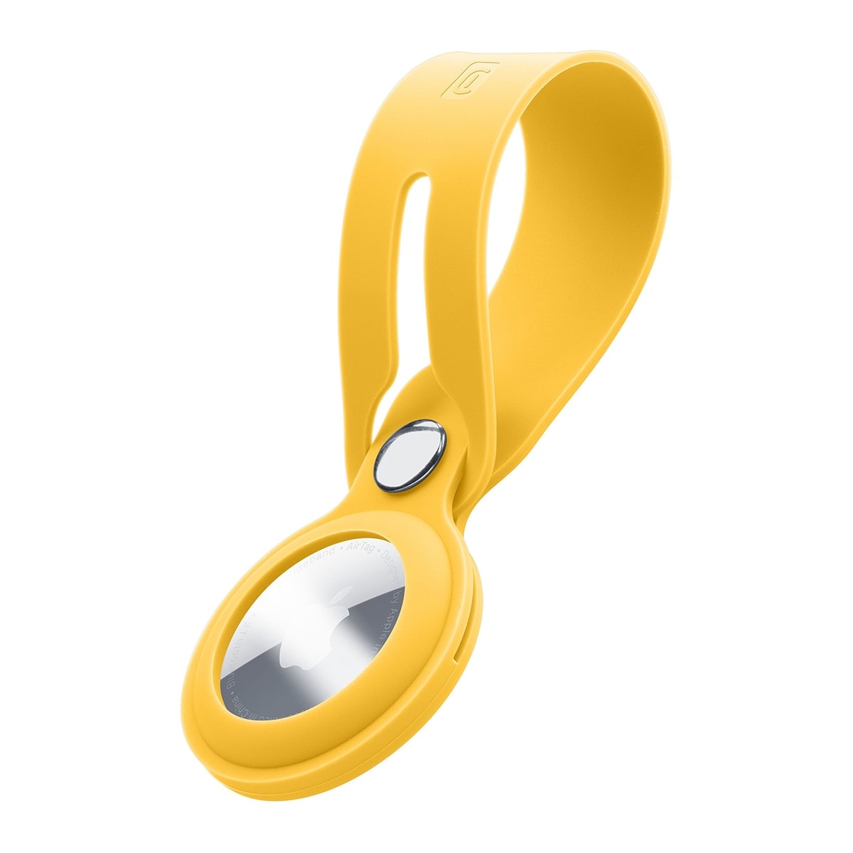 Cellular Line - Correa de silicona Cellularline Loop amarillo para AirTag. - Image 1