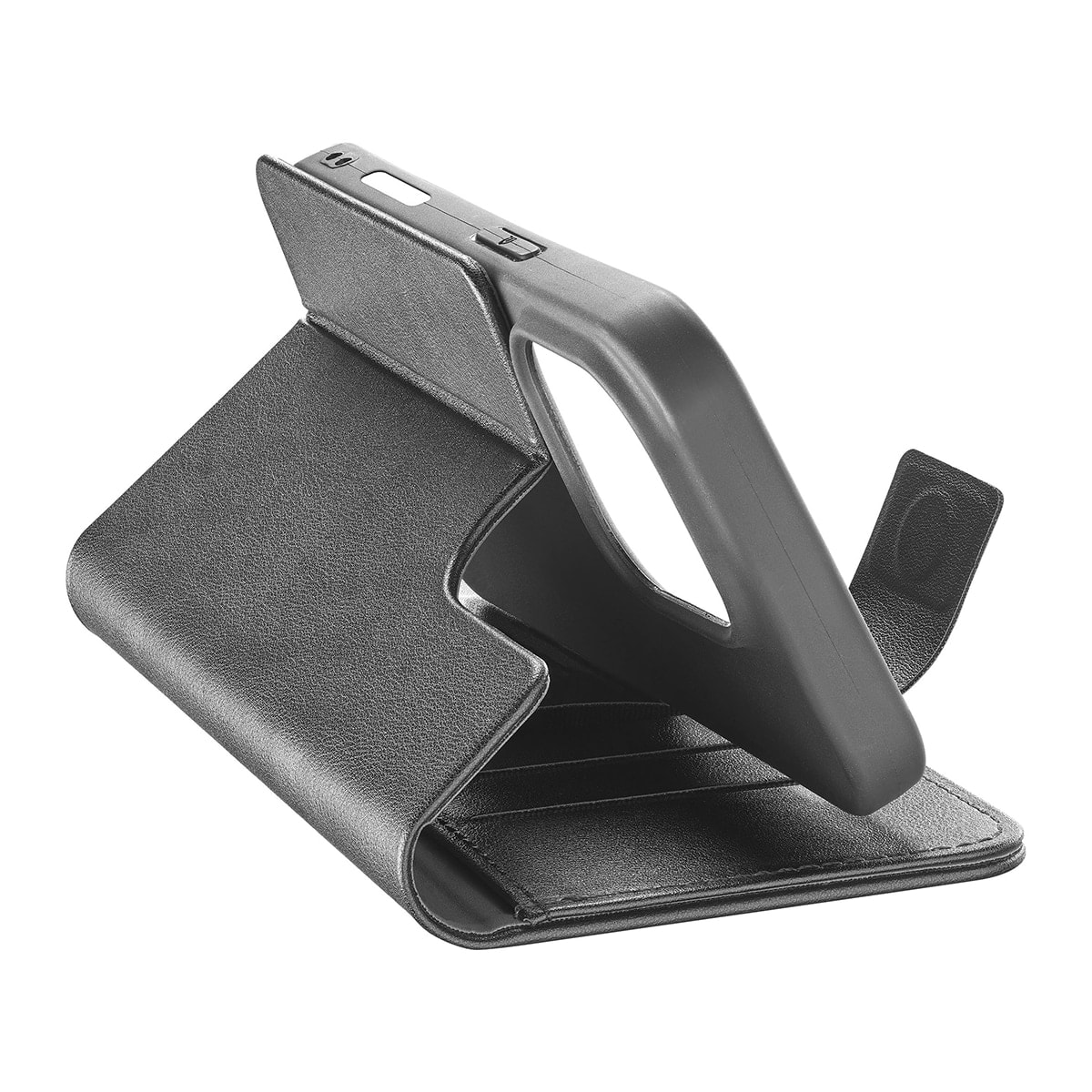 Cellular Line - Funda negra Cellularline Book Agenda 2 para iPhone 16. - Image 1