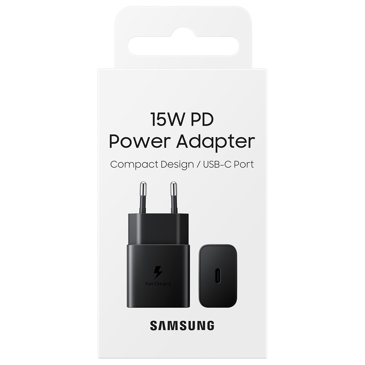 Samsung - Cargador de red Samsung US-C 15 W negro. - Image 1