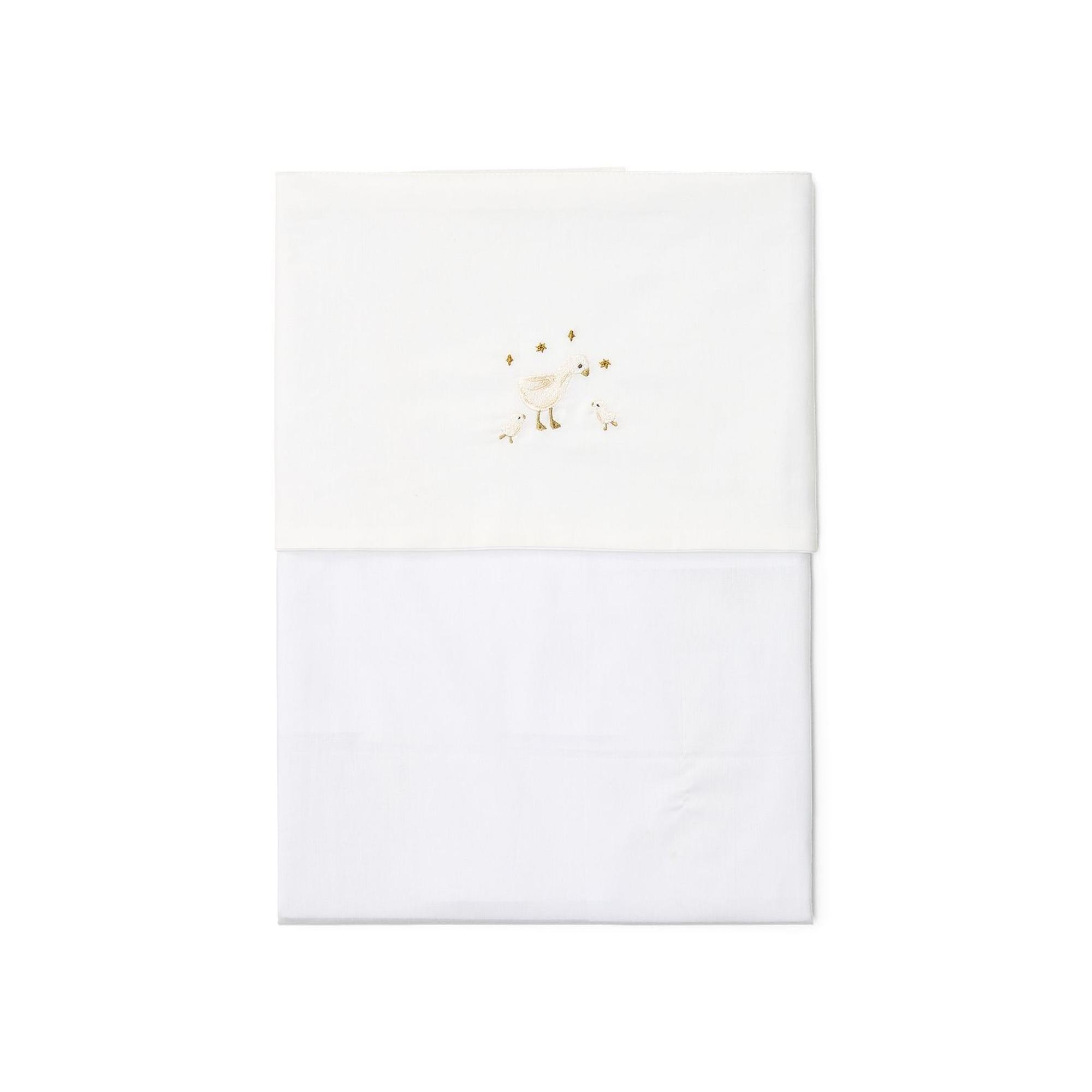 LITTLE DUTCH - Sábana Little Dutch bordada Newborn Naturals. - Image 1