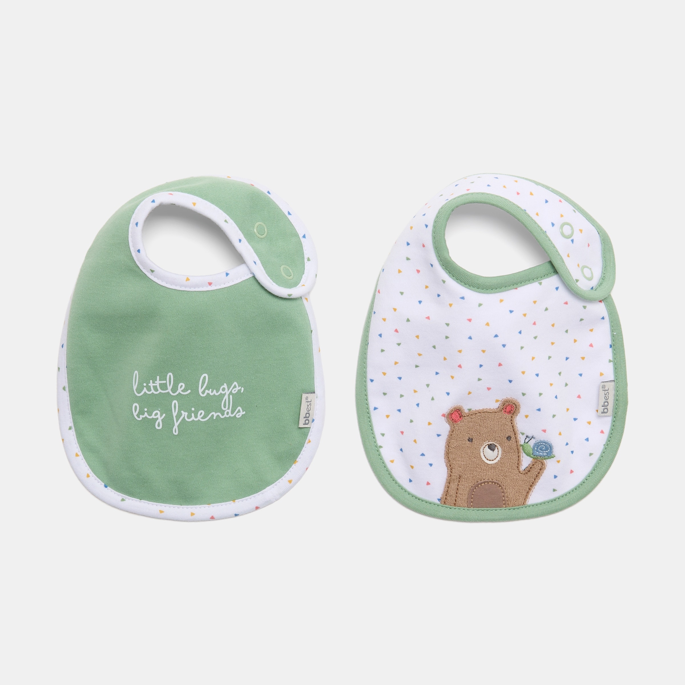 bbest - Baberos Bbest pack 2 colección Little Bugs oso. - Image 1