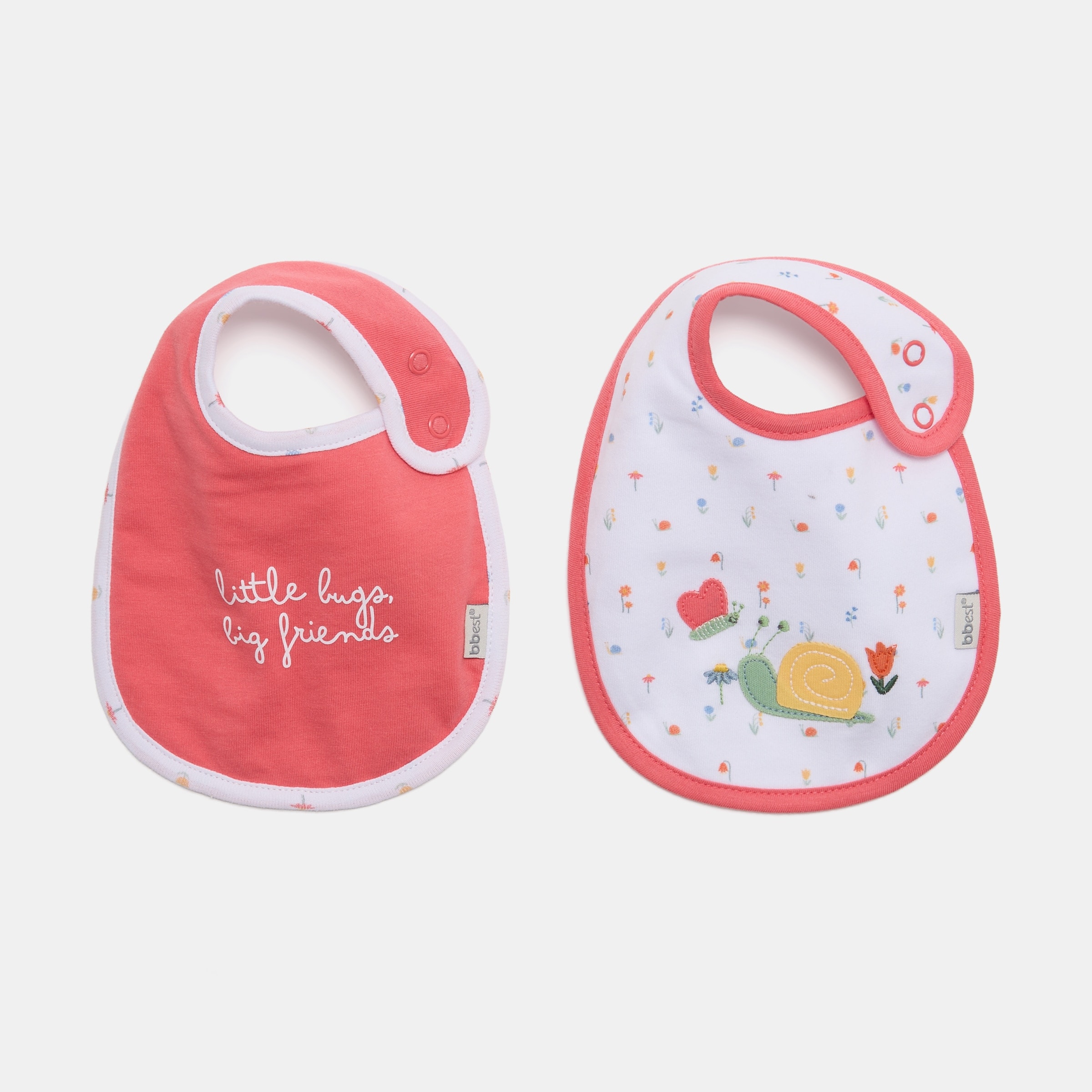 bbest - Baberos Bbest pack 2 colección Little Bugs caracol. - Image 1