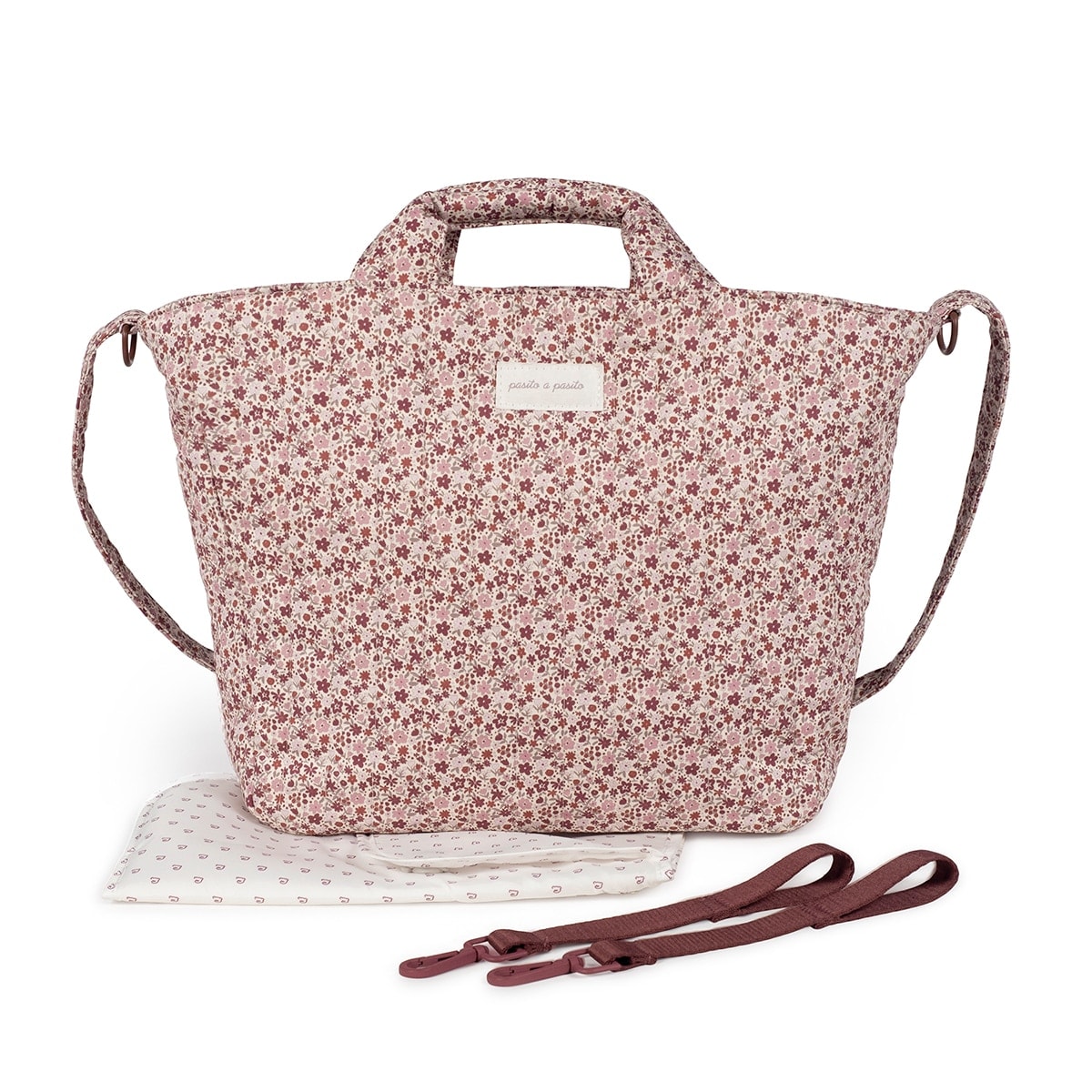 Pasito a pasito - Bolso Canastilla Cherry Velvet. - Image 1