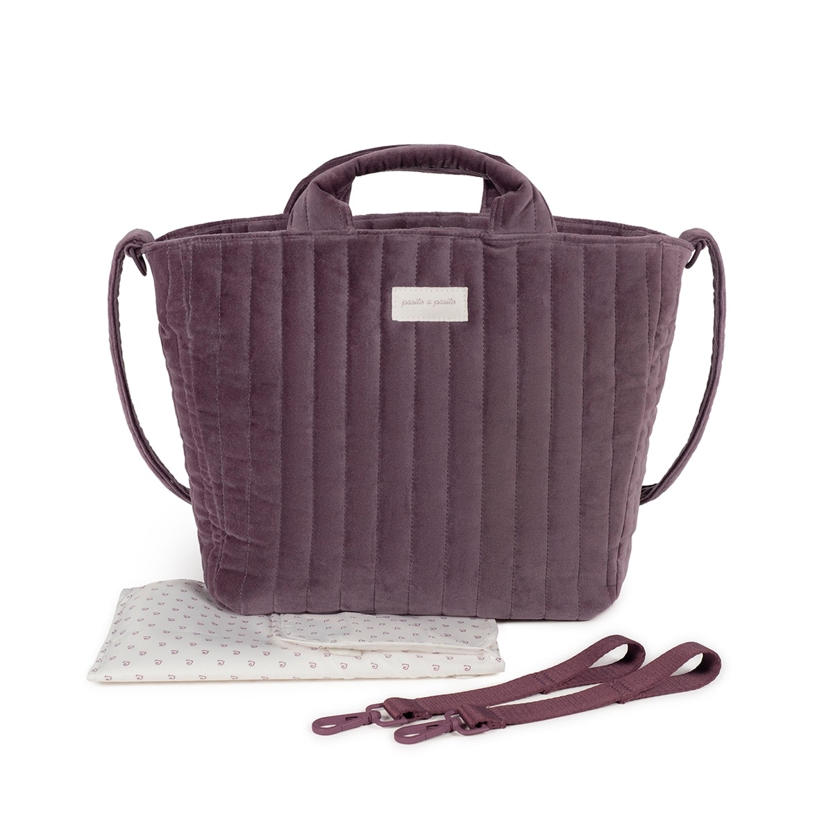 Pasito a pasito - Bolso Canastilla Cherry Velvet. - Image 1
